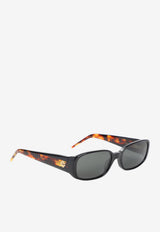 Oval Acetate Sunglasses