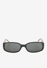 Oval Acetate Sunglasses