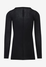 Long-Sleeved Sheer T-shirt