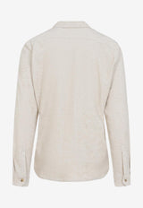 Long-Sleeved Button-Up Shirt