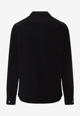 Suede Button-Up Shirt