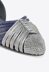 Crystal-Embellished Ballet Flats