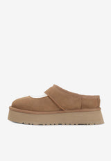 Bea Mary-Jane Flatform Suede Slippers