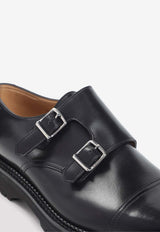 William Leather Monk Strap Shoes