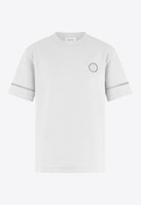 Ferragamo Logo Embroidered T-shirt White 13H373 785855 WHITE