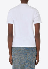 Ferragamo Signature Logo Print T-shirt White 13H557 H 787047 BIANCO