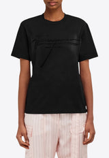 Ferragamo Signature Logo Print T-shirt Black 13H557 H 787048 NERO