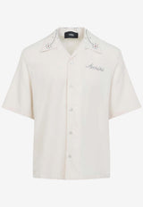 Amiri Studded Short-Sleeved Shirt Ivory