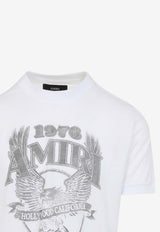 Amiri Eagle-Print Crewneck T-shirt White