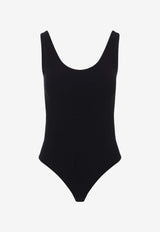Wolford Slash String Sleeveless Bodysuit Black