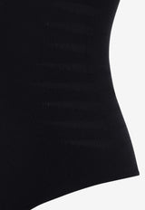 Wolford Slash String Sleeveless Bodysuit Black