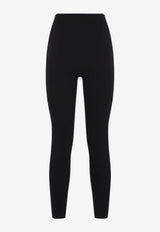 Wolford Slash Elastic-Waist Leggings Black