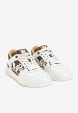 Amiri Leather Low-Top Sneakers with Logo Multicolor