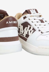 Amiri Leather Low-Top Sneakers with Logo Multicolor