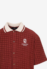 Amiri Chateau Shirt with Embroidered-Logo Red
