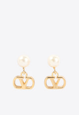 VLogo Signature Pearl Earrings