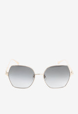 Ice Cube Hexagonal Sunglasses