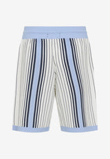 Script Stripe Knitted Shorts
