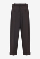 Belted Cropped Pants
