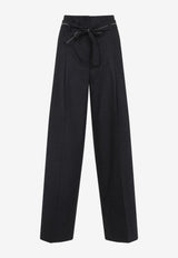 Belted Wide-Leg Pants