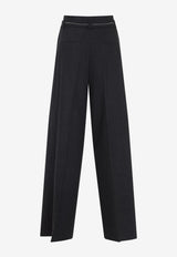 Belted Wide-Leg Pants