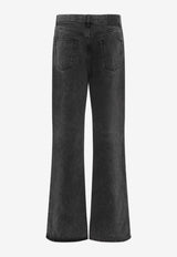 جينز واسع بخصر منخفض