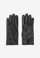 Iconic Logo Leather Gloves