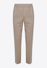 Salvatore Ferragamo Straight-Leg Pants with Pressed-Crease Beige 143342 P 742751 BONE