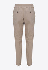 Salvatore Ferragamo Straight-Leg Pants with Pressed-Crease Beige 143342 P 742751 BONE