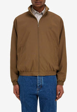 Ferragamo Reversible Zip-Up Jacket Brown 145312 B 790490 NOCE