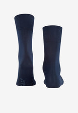 FALKE Firenze Ribbed Socks Navy 14684_NAVY