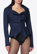 Vivienne Westwood Monday Fitted Shirt Blue 15010061W009Q/R_VIVWE-K410