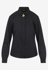 Long-Sleeved Wool Shirt