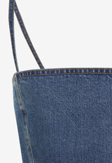 Cropped Sleeveless Denim Top