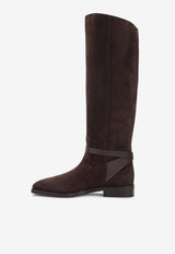Suede Lawton KB Flat Boots