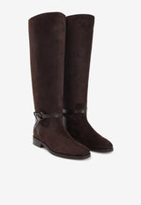 Suede Lawton KB Flat Boots