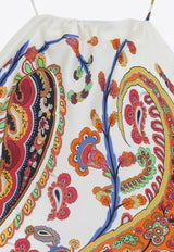 Paisley Print Tie-Up Bandana Top