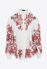 Paisley Print Blouse