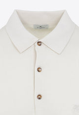 Ribbed Knit Polo T-shirt