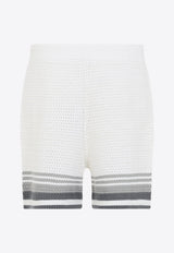 Crocheted Logo Shorts