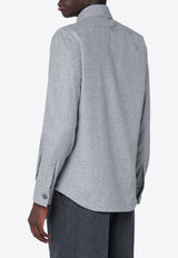 XACUS Overshirt Jacket in Wool-Blend Gray 154ML91455/R_XACUS-002