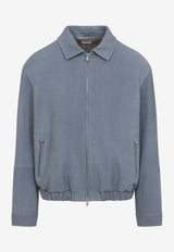 Grained Leather Jacket