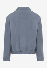 Grained Leather Jacket
