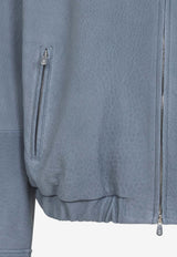 Grained Leather Jacket
