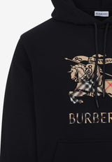 Checked EKD Print Hooded Sweatshirt