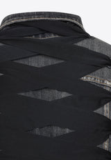 Lace-Up Denim Jacket