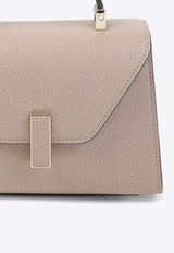 Micro Iside Leather Top Handle Bag