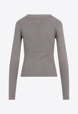 V-neck Knit Cardigan