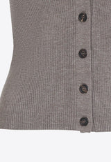 V-neck Knit Cardigan