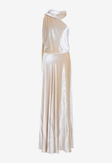 Glossy Velvet Maxi Dress